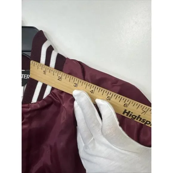 Vintage Sportsmaster Satin Maroon Jacket NEW The Camaro & Trans Am Connection LG